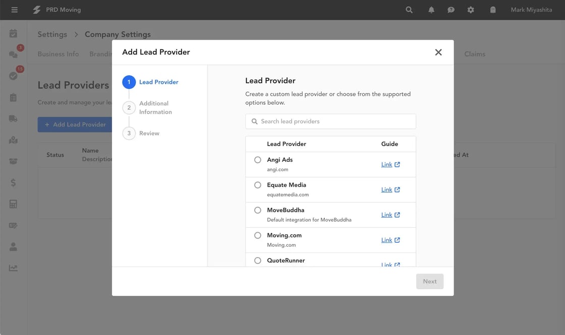 Lead Provider