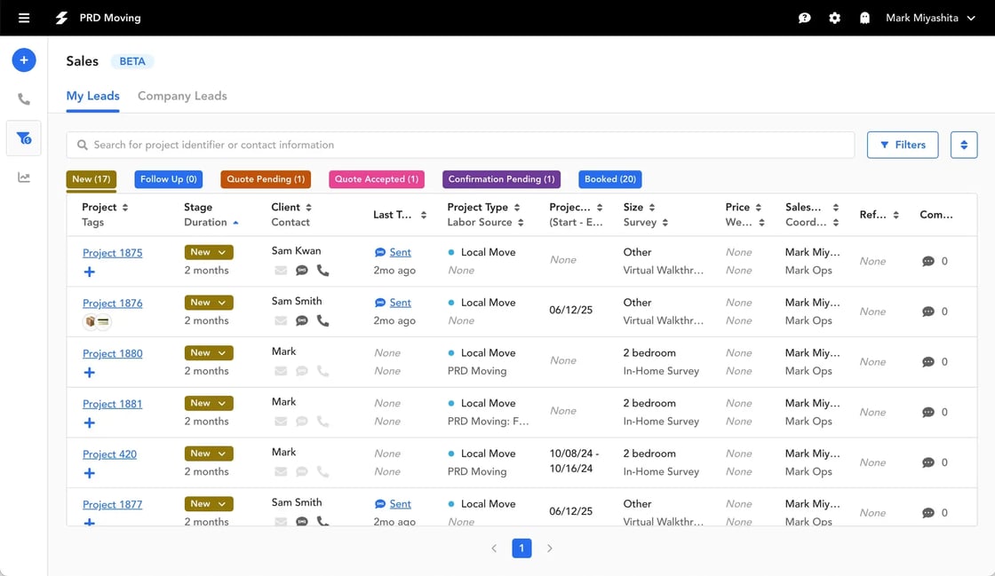 Projects from Copilot